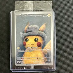 Pokemon x Van Gogh: Pikachu with Grey Felt Hat - 085 Promo Card - Sealed - Image 1