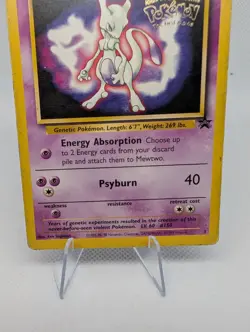 Pokemon TCG Mewtwo Promo Card #3 - Kids WB Pokemon The First Movie '99 - HP - Image 3