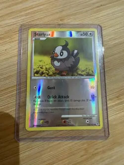 Pokemon TCG Starly 101/130 Holo Common Diamond & Pearl Near Mint - Image 1