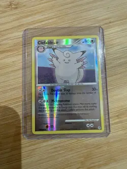 Pokemon TCG Clefable Diamond & Pearl 22/130 Reverse Holo Rare NM/LP - Image 1
