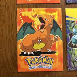 Pokemon TCG Topps Blue Label Charizard, Ivysaur (Holo), Venusaur, And Charmander - Image 2