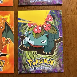 Pokemon TCG Topps Blue Label Charizard, Ivysaur (Holo), Venusaur, And Charmander - Image 4
