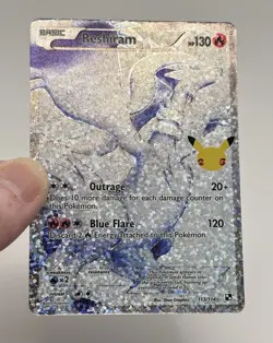 Pokemon TCG Reshiram Full Art Confetti Holo Celebrations Classic Collection MINT - Image 2