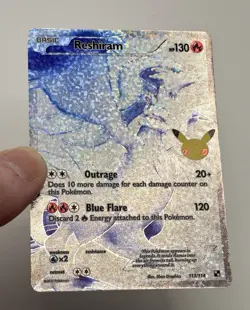 Pokemon TCG Reshiram Full Art Confetti Holo Celebrations Classic Collection MINT - Image 4