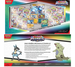 Lot Of 3 Pokemon Lucario Ex Tyranitar Ex Premium Collection Prismatic Evolutions - Image 1