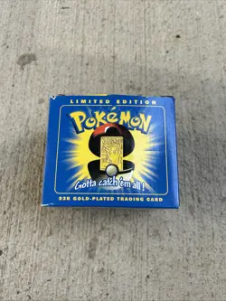 Burger King Pokemon 1999 Pikachu 23k Gold Plated Card Sealed In Pokeball - Image 2