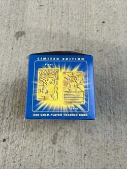 Burger King Pokemon 1999 Pikachu 23k Gold Plated Card Sealed In Pokeball - Image 3