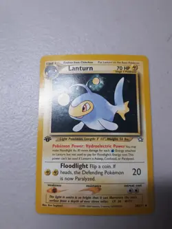 1x 2000 Pokemon TCG Neo Genesis Lanturn #38/111 1st Edition LP Free shipping - Image 1