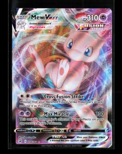 Mew VMAX 114/264 UR SWSH08 Pokemon TCG Fusion Strike Ultra Rare Holo NM - Image 1