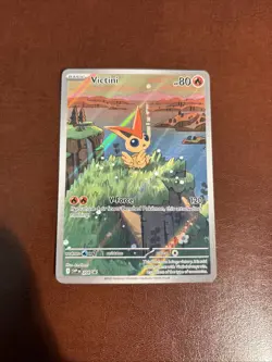POKEMON SVP VICTINI #208 PROMO ILLUSTRATION, NM Standard Size, not Jumbo - Image 1