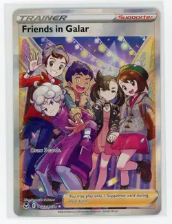 Pokemon TCG - Friends in Galar TG23/TG30 - Silver Tempest - Full Art Trainer - Image 1