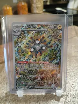 Pokemon TCG Magneton Black Star Promo Illustration Rare Surging Sparks SVP 159 - Image 1