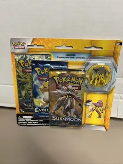 Raikou 3 Pack Pin Blister Pokemon XY Evolutions Steam Siege S&M Booster TCG - Image 1