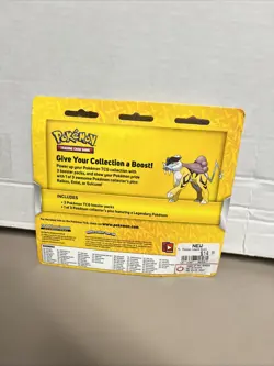 Raikou 3 Pack Pin Blister Pokemon XY Evolutions Steam Siege S&M Booster TCG - Image 2