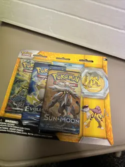 Raikou 3 Pack Pin Blister Pokemon XY Evolutions Steam Siege S&M Booster TCG - Image 3