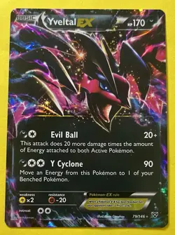 Yveltal EX 2014 Pokemon XY HOLO BASE SET 79/146 - Image 1