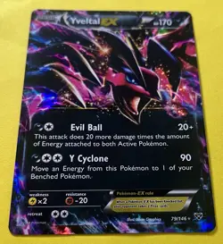 Yveltal EX 2014 Pokemon XY HOLO BASE SET 79/146 - Image 2
