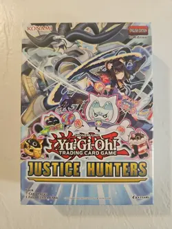 Yu-gi-oh! Justice Hunters 1st Edition sealed Mini Box 4 7-card Packs + Bonus - Image 1