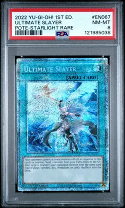 Ultimate Slayer Starlight 2022 Yugioh 1st Ed. Power of the Elements PSA 8 - Image 1