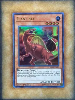 Yugioh Giant Rex BLLR-EN027 Ultra Rare 1st Ed NM - Image 1