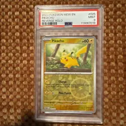 PSA 9 Pikachu Reverse Holo #025/165 2023 Pokemon Mew EN 151 Card - Image 1