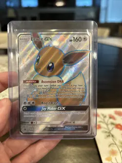 Pokemon Eevee GX TCG Full Art Holo Rare Black Star Promo Card SM242 - Image 1
