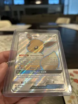 Pokemon Eevee GX TCG Full Art Holo Rare Black Star Promo Card SM242 - Image 2