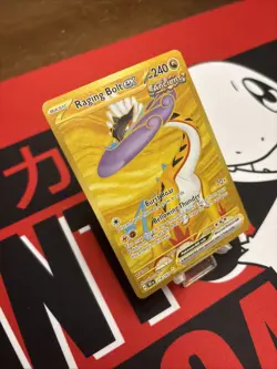 Pokemon TCG Temporal Forces Hyper Rare Gold Card Raging Bolt EX 218/162 - Image 2