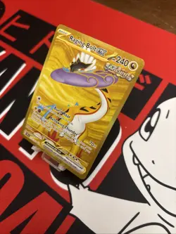 Pokemon TCG Temporal Forces Hyper Rare Gold Card Raging Bolt EX 218/162 - Image 3