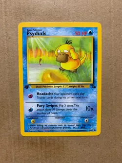 1st Edition Psyduck 53/62 Fossil Set - Common Pokemon Card - NM/Mint - Image 1