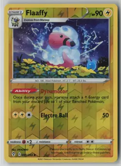 Flaaffy 055/203 Pokemon TCG Card Evolving Skies Reverse Holo (Light Play) LP 1 - Image 1