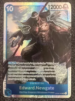 One Piece Card Game Edward.Newgate OP08-043 SR Foil NM - Image 1