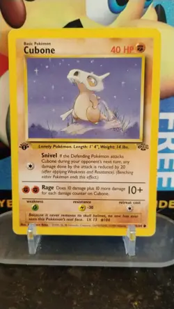 CUBONE Jungle Series POKEMON Non-Holo 1st Edition 1999 Trading Card 50/64 - Image 1