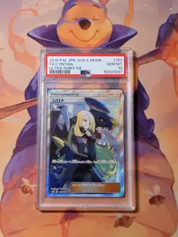 PSA 10 Cynthia SR Full Art 153/150 SM8b Ultra Shiny GX Japanese Pokemon Card - Image 1