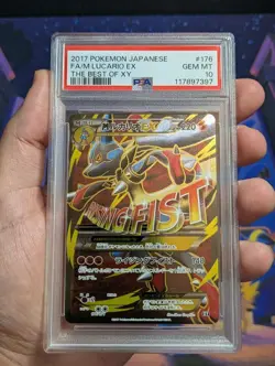 PSA 10 Mega Lucario EX Full Art 176/171 Best of XY Japanese Pokemon Card - Image 1