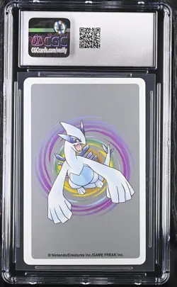 CGC 10 Ampharos Poker Playing Card Silver Deck King of Diamonds Japanese 1999 - Image 3