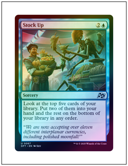 1x Stock Up, Aetherdrift, Foil, Magic the Gathering MTG NM - Image 1