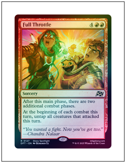 1x Full Throttle, Aetherdrift, Foil, Magic the Gathering MTG NM - Image 1