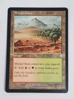 MTG Shivan Oasis (Invasion/Land/U) - BGM - Image 1