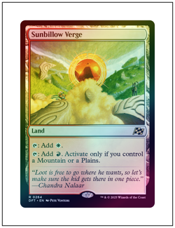 1x Sunbillow Verge, Foil, Magic the Gathering MTG NM - Image 1