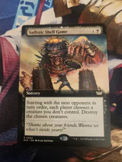 MTG DSK - Sadistic Shell Game Extended Art - Image 1