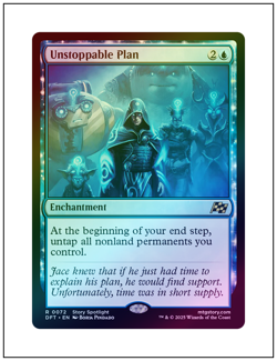 1x Unstoppable Plan, Foil, Magic the Gathering MTG NM - Image 1