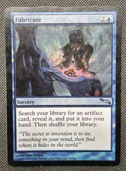 Fabricate - Foil Mirrodin Magic mtg Heavy Play, English x1 - Image 1