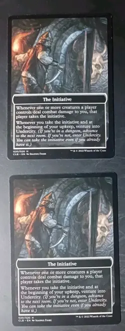 2x The Initiative Undercity Token (020/020) MTG Commander Legends: Battle for - Image 1