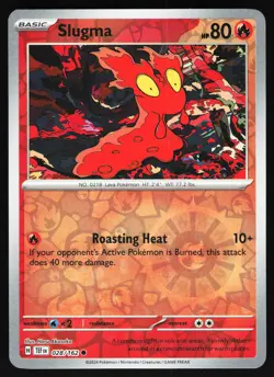 Slugma 028/162 Pokemon SV05: Temporal Forces Reverse Holo Common NM - Image 1