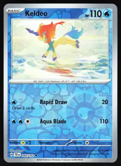 Keldeo 044/162 Pokemon SV05: Temporal Forces Reverse Holo Uncommon NM - Image 1