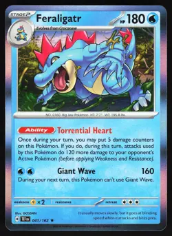 Feraligatr 041/162 Pokemon SV05: Temporal Forces Holo Rare NM - Image 1