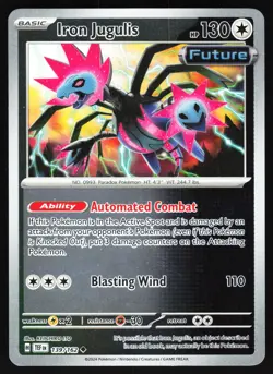 Iron Jugulis 139/162 Pokemon SV05: Temporal Forces Reverse Holo Uncommon NM - Image 1