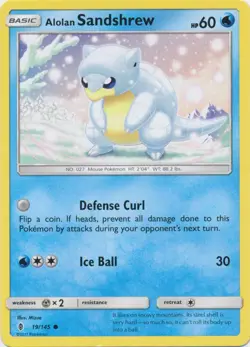 Alolan Sandshrew - 19/145 - Common - Guardians Rising #19/145 Pokemon TCG - Image 1