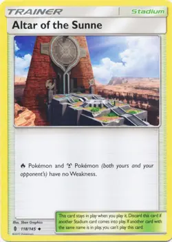 Altar of the Sunne - 118/145 - Uncommon - Guardians Rising #118/145 Pokemon TCG - Image 1
